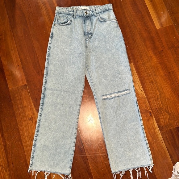 Zara Denim - Zara Wide Leg Mom Jeans
